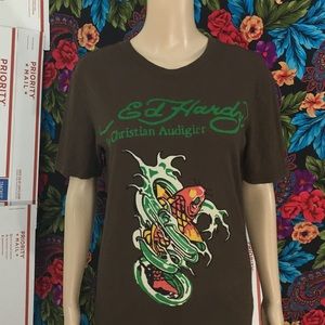 MEN’S Ed Hardy Shirt Christian Audigier Tshirt